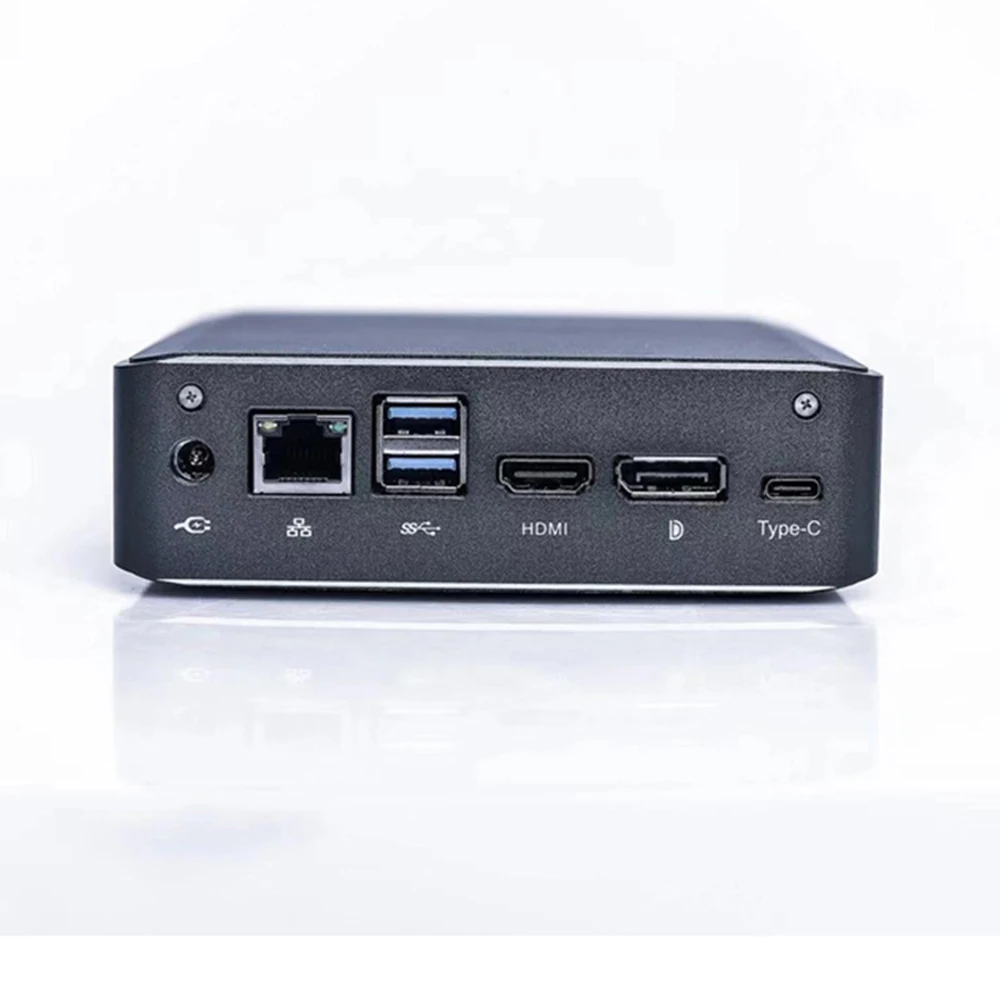 Мини-ПК промышленный без вентилятора Windows 10 Intel 8th I7 8565U i5 i3 4x USB 3 0 M.2 SSD настольный