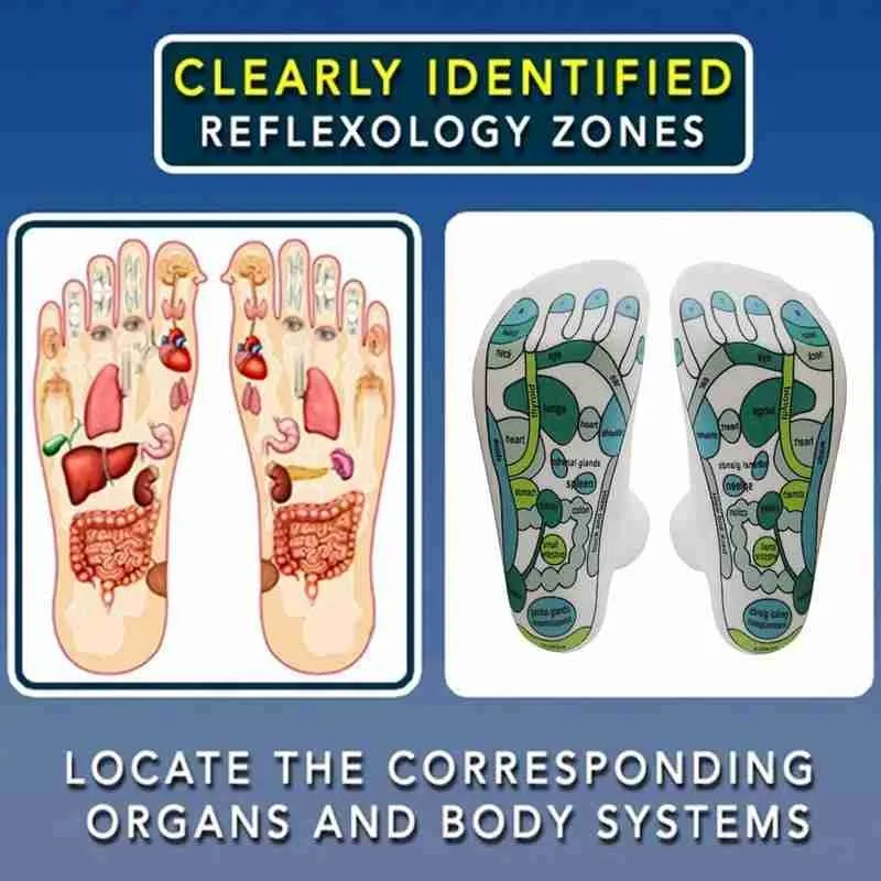 

Hot Sale Acupressure Reflexology Socks English Illustration Massager Socks Relieve Massage Foot Point Foot Physiotherapy Ti J2S4