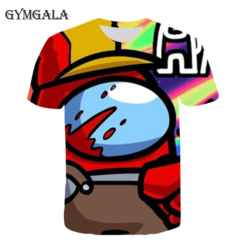 

Summer children's T-shirt men and women new casual 3D custom AMONG American game cartoon fashion round neck children's T-shirt