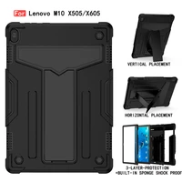 suitable for lenovo tab m10 tb x505f tb x605l tb x605 10 1 inch protective cover funda hybrid rugged tablet stand case