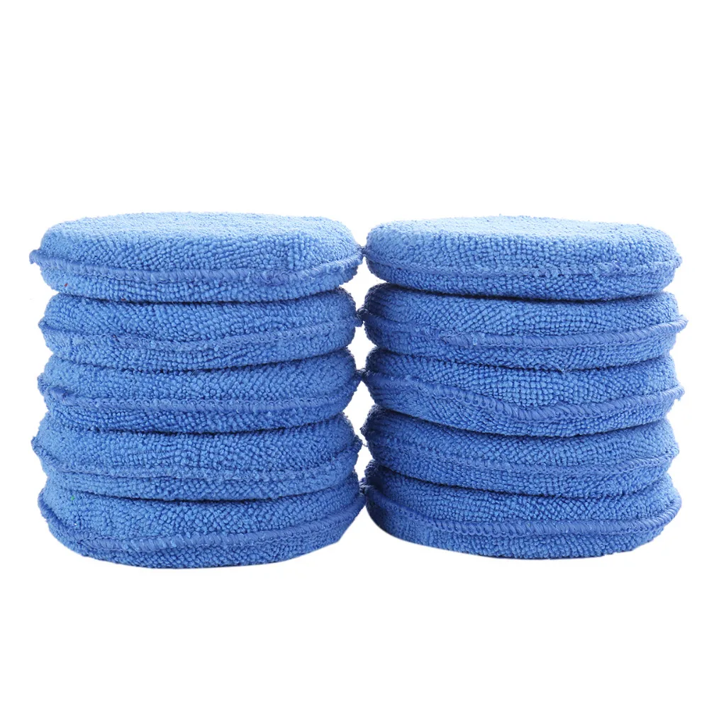 Микрофибровый аппликатор для воска для автомобиля, полировальная губка, щетка, тряпка для чистки для применения и удаления автомобильного продукта, продвижение продукта cn on.