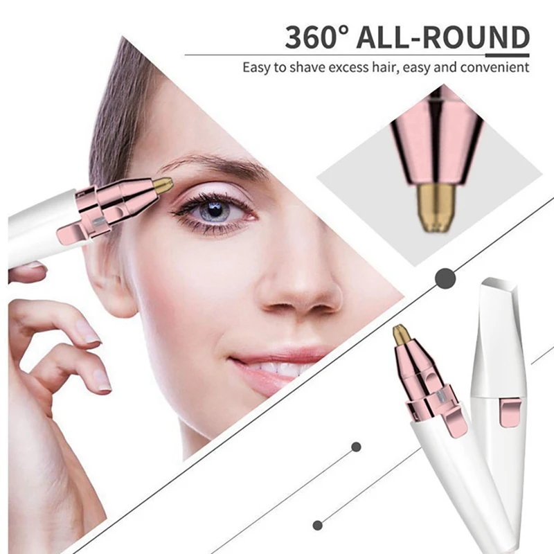 Женское средство для удаления волос 2 в 1 с бровей безболезненное удаление на лице