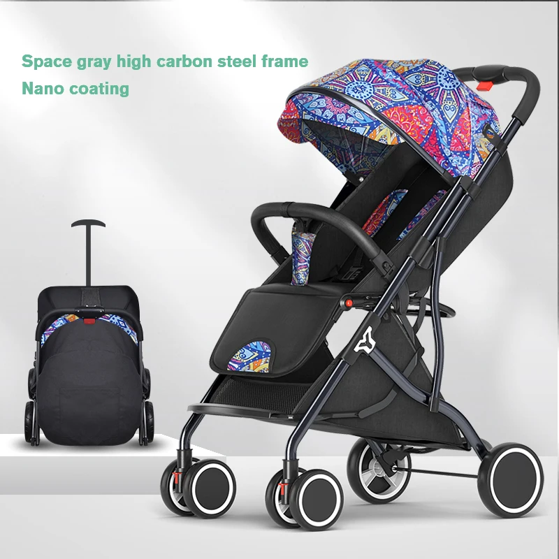 Детская коляска может сидеть лежать слегка складываться простая тележка с