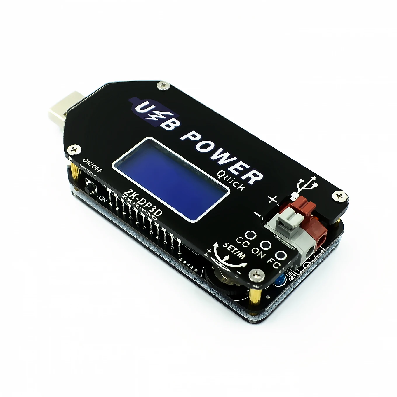 DP3D CNC USB TYEPE C DC преобразователь CC CV 1 30V 2A 15 Вт модуль питания регулируемый