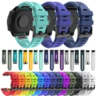 Ремешок для часов Garmin Fenix 5S, 6S, 6, 5plus, 5X, 6X pro, силиконовый, 20, 22, 26 мм