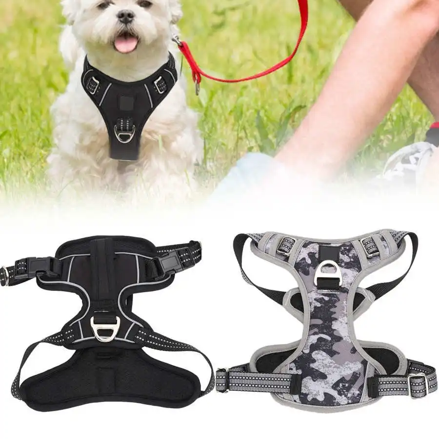 Спортивный жилет для питомцев взрывозащищенный точечный с вертикальной ручкой