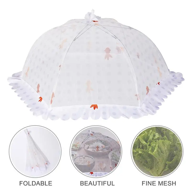 Кухня складной стол Еда крышка стильный зонт Против мух комаров Пылезащитный
