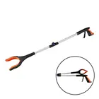 32-дюймовые складные длинные зажимы для мусора, захват, инструмент для захвата, складной зажим для мусора, изогнутая ручка, дизайн, портативный захват для мусора, инструмент для захвата