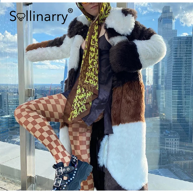 

Sollinarry High elastic cord waist leggings for winter Printed knitted thick stockings Auntum sexy footed checkerboard leggings