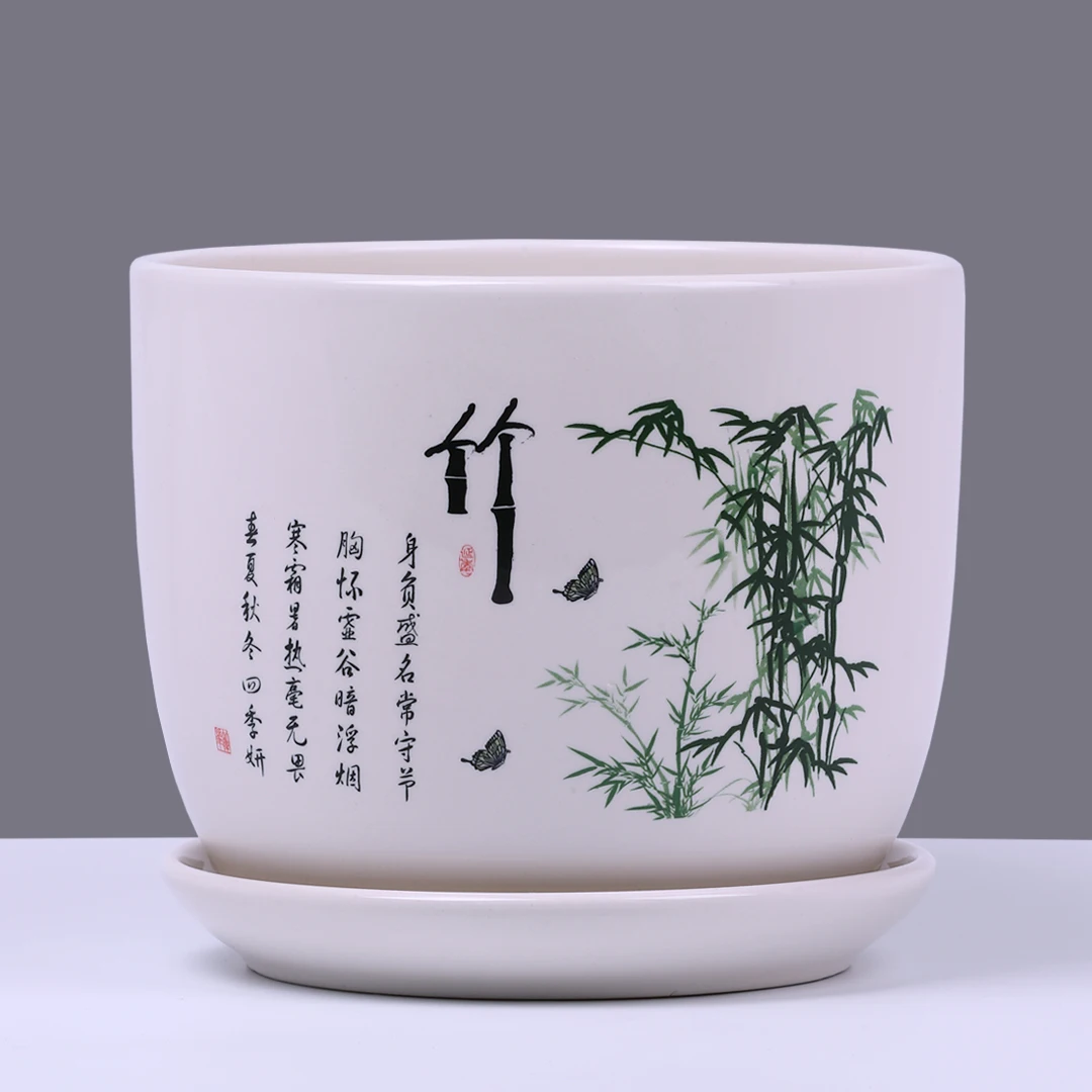 Керамический цветочный горшок креативный китайский стиль Экстра большой