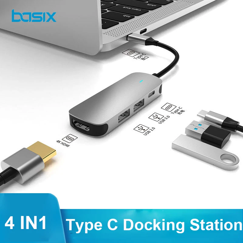 basix type c 4 в 1 концентратор usb 30 20 мульти usb