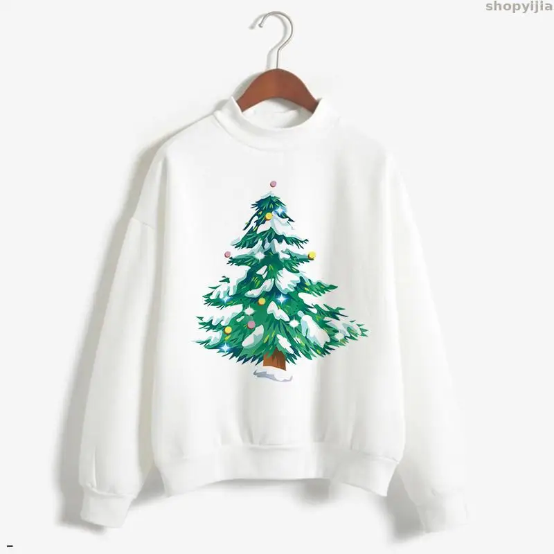 New Product Lady Viper Harajuku Year Pullover Christmas Sweater Black Long Sleeve Women Female Clothes Plus Size Winter | Женская одежда