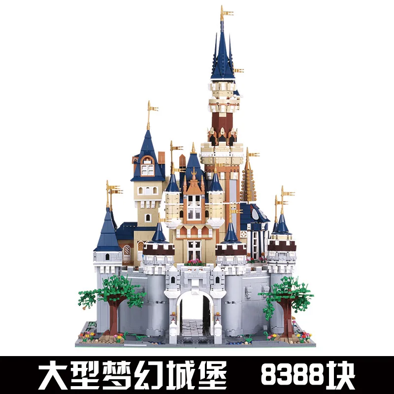 

13132 8388pcs Creator Street View Fairy tale dream castle Paradise 16008 71040 Building Blocks Bricks education Toys