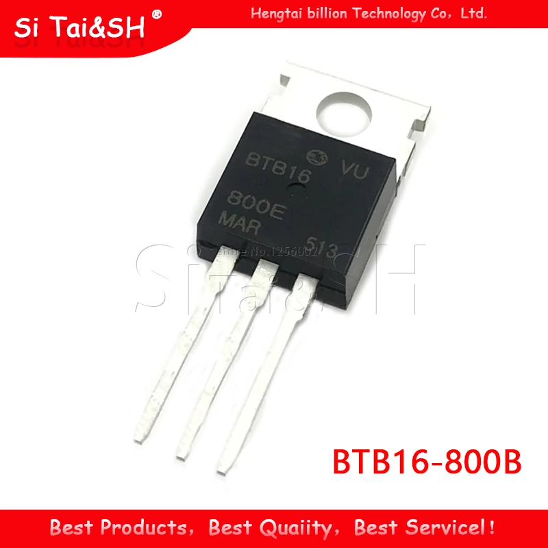 10 шт./лот BTB16-800B BTB016 Triacs 16 Amp 800 вольт TO-220 новый оригинальный | Электронные