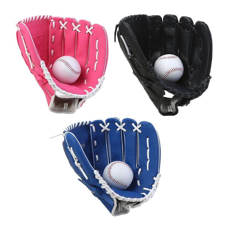 Outdoor Sports Baseball Glove Softball Practice Equipment Size 10.5/11.5/12.5 Left Hand for Adult Man Woman Kids Training Glove