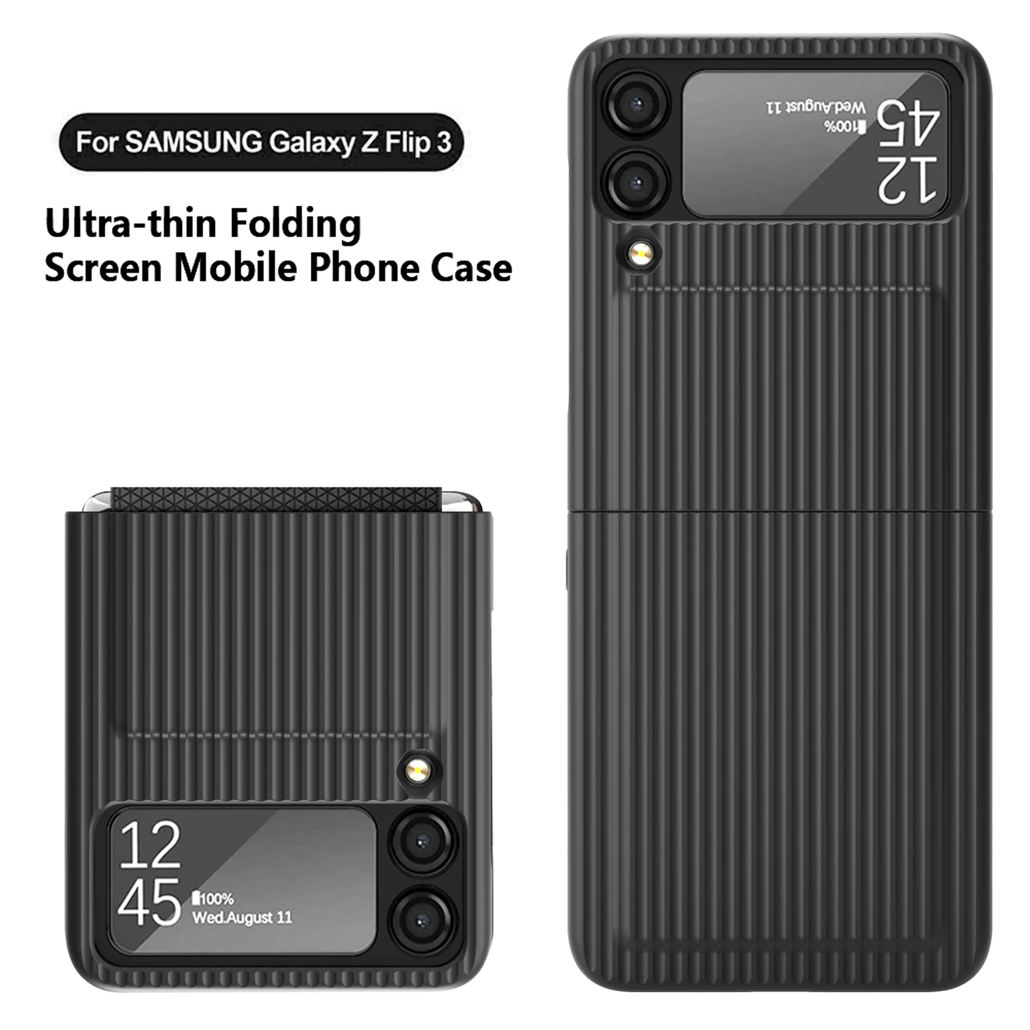 

Ultra-thin Flip Case Phone Shell for Samsung Galaxy ZFlip3 All-inclusive Suitcase Protective Z Flip 3 5G luxury Premium Cover