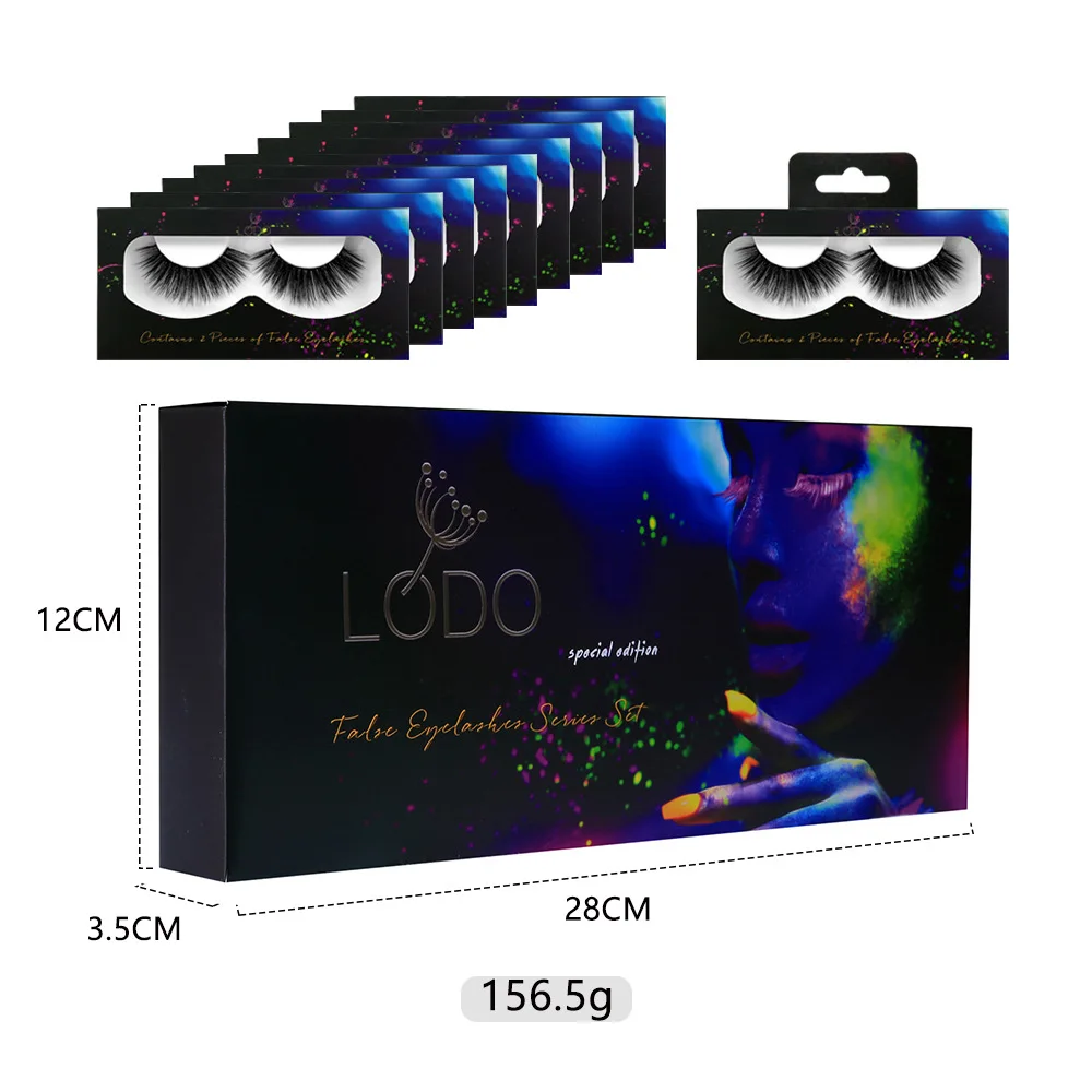 

New 10 Pairs/set Natural Thick 3D False Eyelashes Mixed 10 Models Fashion False Eyelash Lashes Extension Supplies Big Eye Tools