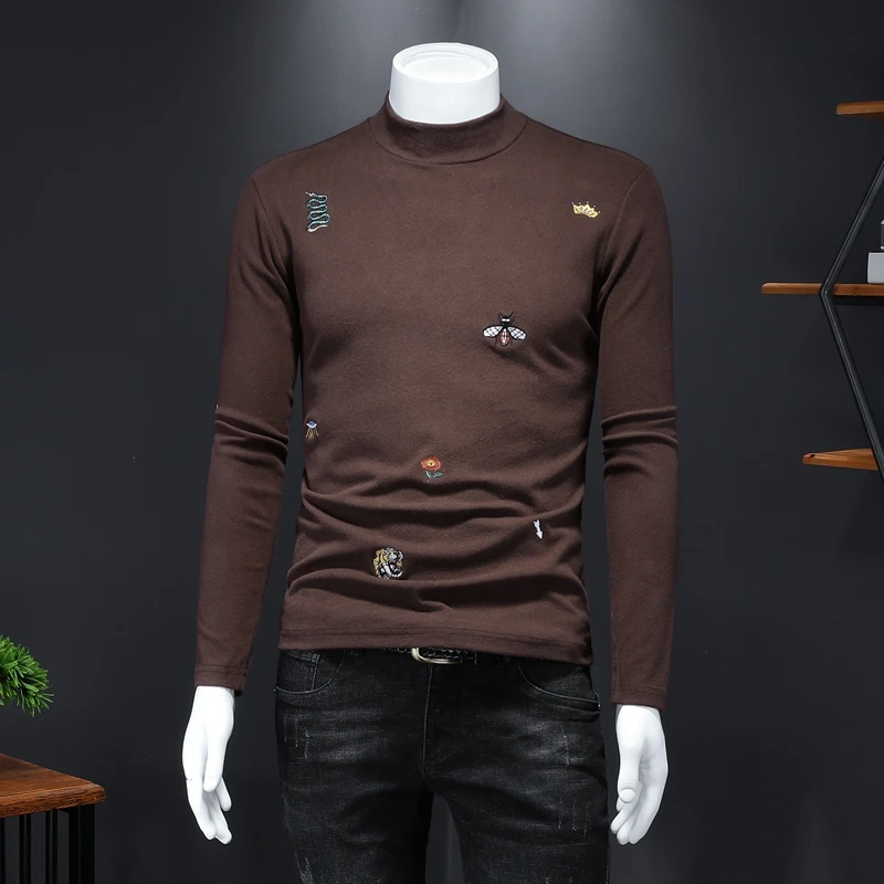 Популярные дизайнерские мужские футболки Новинка Сезон весна-осень футболка с