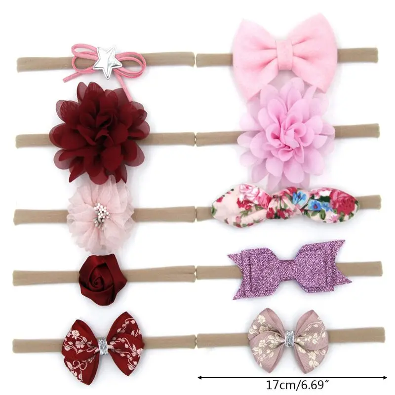 

10 Pcs/Set Children Kids Hair Rope Cartoon Cute Bow Knot Flower Girls Ponytail Elastic Band Jewelry Gifts New Dropship