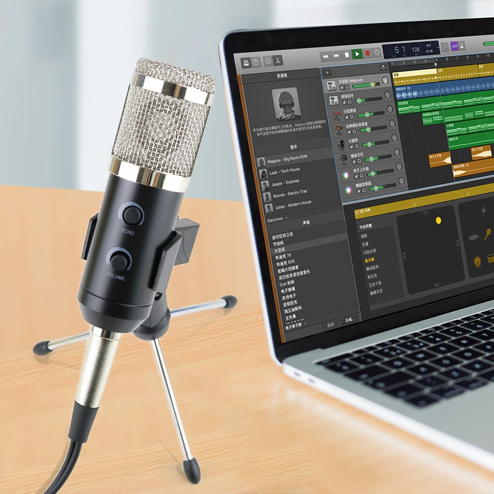 Микрофон microfono bm 900 USB для караоке Студийный конденсаторный микрофон 800 записи