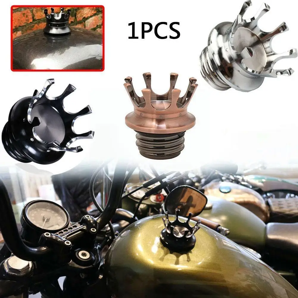 

Motorcycle Aluminum Right-hand Thread Fuel Gas Tank Decorative For XL 1200 883 Dyna Touring Oil X48 Sportster Vented D3D0