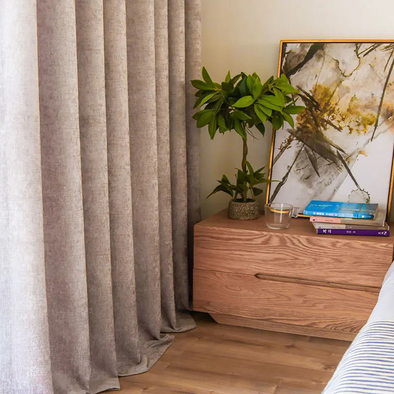 Шторы для гостиной столовой спальни Скандинавский современный утолщенный тент