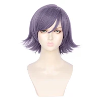 anime akudama drive courier purple short wig cosplay costume heat resistant synthetic hair men wigs