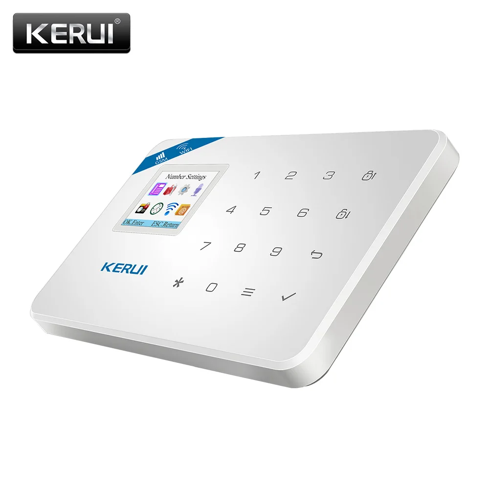 KERUI W18 Wi-Fi GSM двойная система сигнализации управление приложением 1 7 дюймов TFT