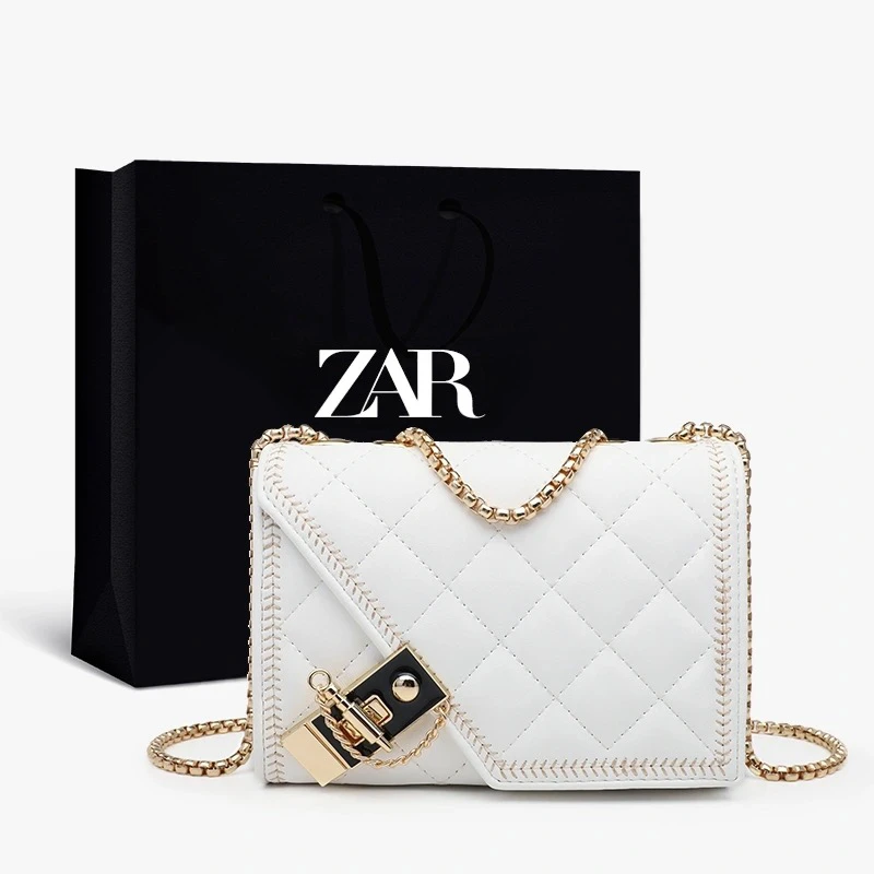 

Za Chain Crossbody Women's Bag Fashion Small Shoulder Bags Designer Pu Leather Luxury Ladies Handbags Tote Purses bolsa feminina