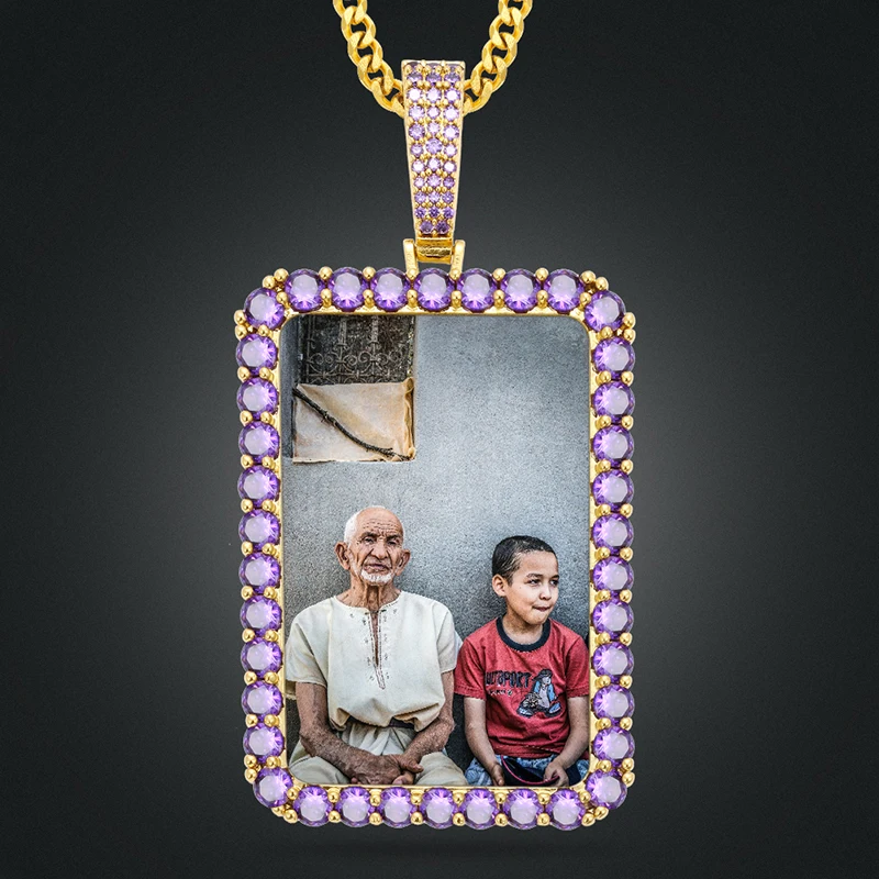 VIP CZP0498 выполненные на заказ фото прямоугольные медальоны стандартные кубические