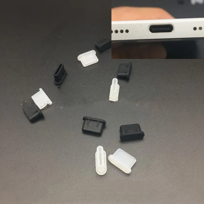 5 шт./лот Пылезащитная крышка разъем для зарядного устройства USB Type C порт заглушка