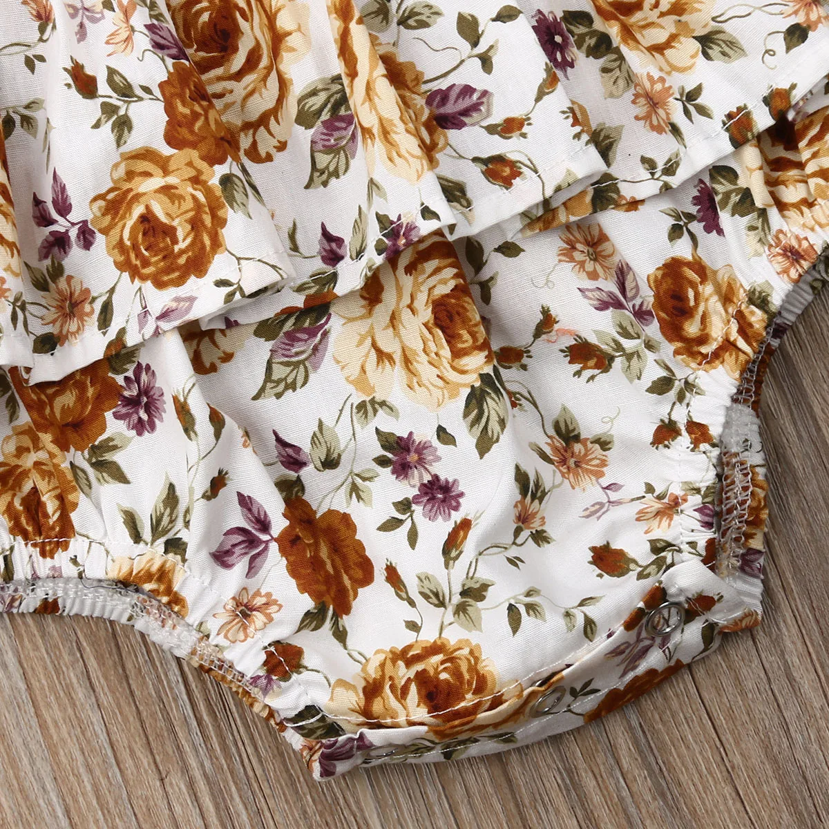 

Floral Rompers 2019 Cute Newborn Infant Baby Girl Jumpsuit Flower Tutu Romper dress Boho Holiday Clothes Summer Outfit 0-24M