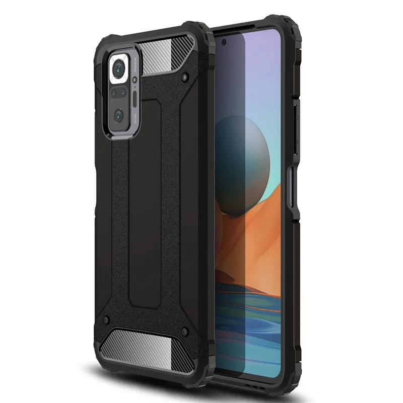 

Wolfsay Shockproof Cover For Redmi Note 10 Pro Case Armor Protective Hard Bumper Case For Redmi Note 10 9 9T 9A 8 8T Pro