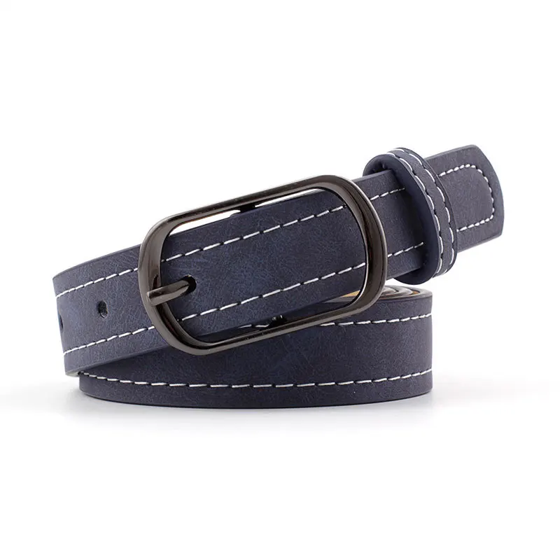 

Men's Imitation leather Belt Luxury Strap female Waistband Fashion Vintage Buckle Belt black white belt