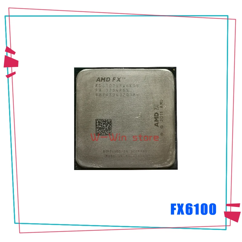 AMD FX Series 6100 FX6100 3 ГГц шестиядерный Процессор процессор FD6100WMW6KGU гнездо AM3