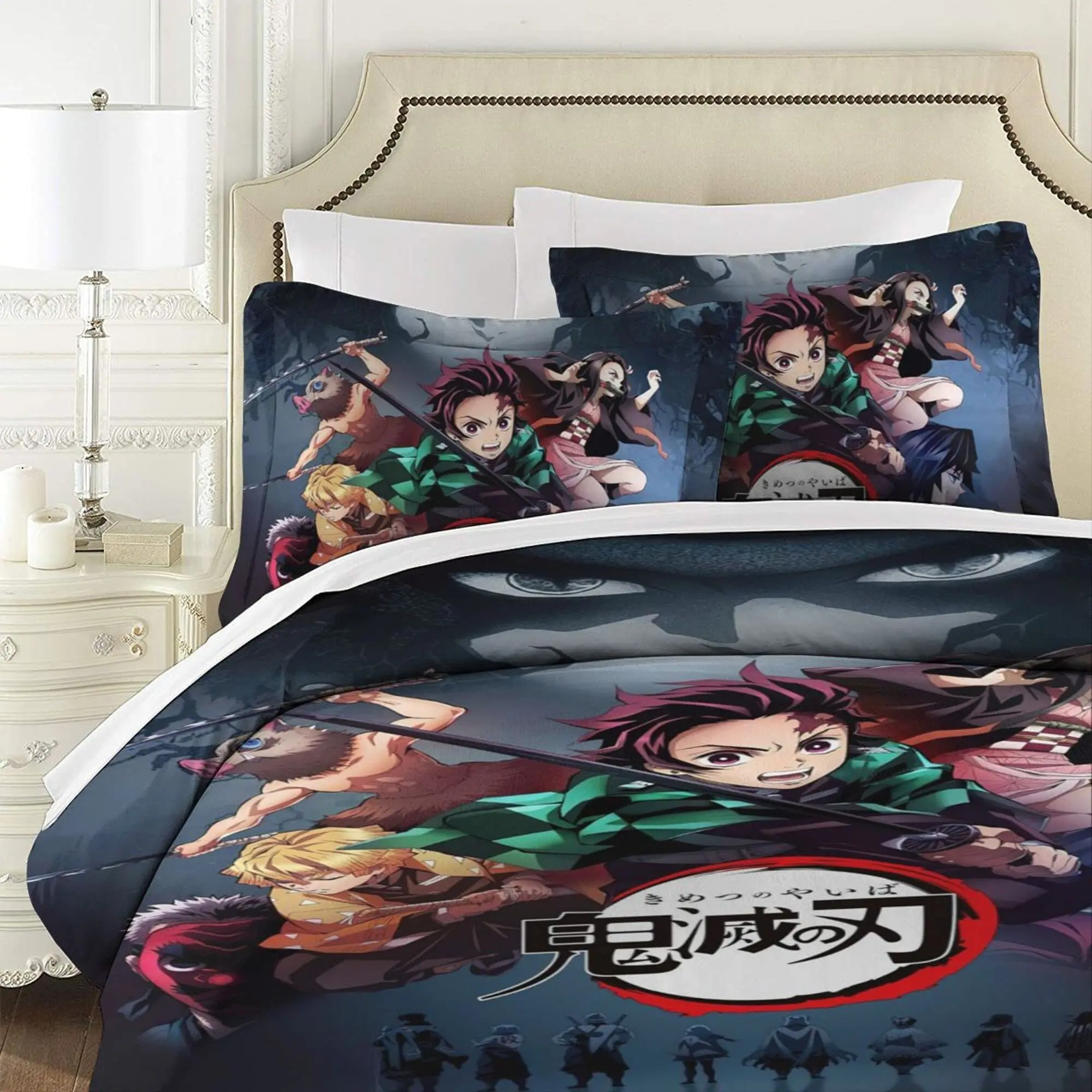 Постельное белье с аниме комплект из 3 предметов Комплект постельного белья
