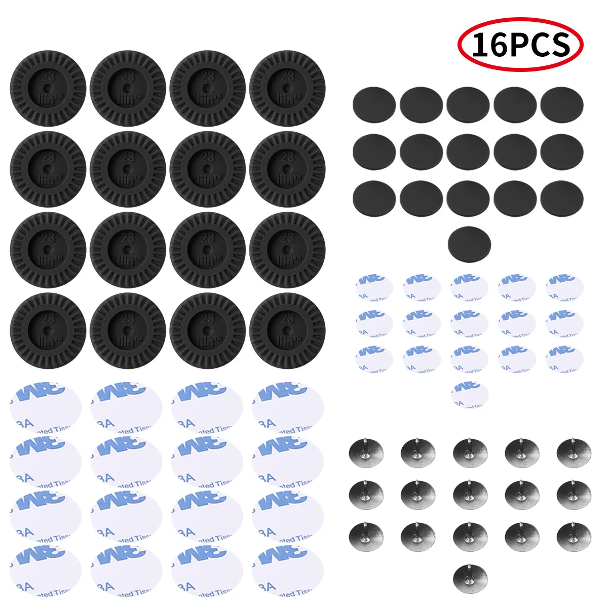 16 набор круглый/квадратный анти Вибрация мебельные колодки Нескользящие ножки