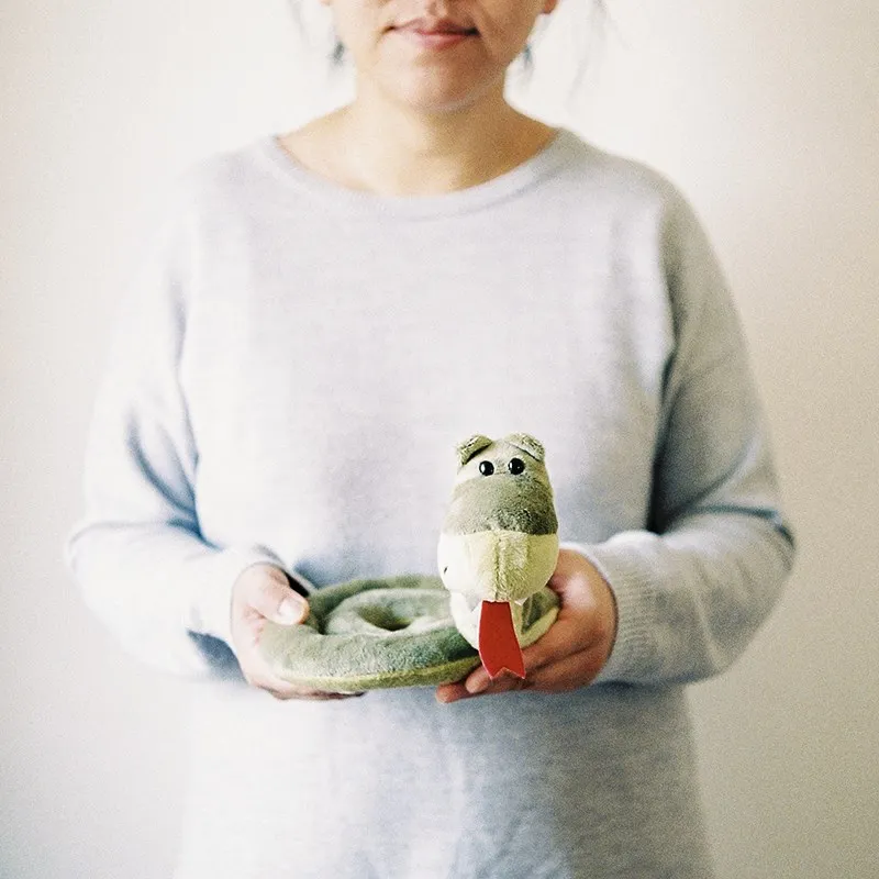 Candice guo плюшевая игрушка мягкая кукла мультяшное животное змея ребенок Спящая