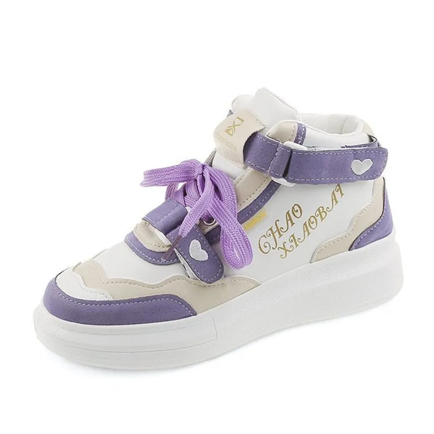 

New spring fashion high-top board shoes soft soles comfortable women's shoes casual shoes large size shoes