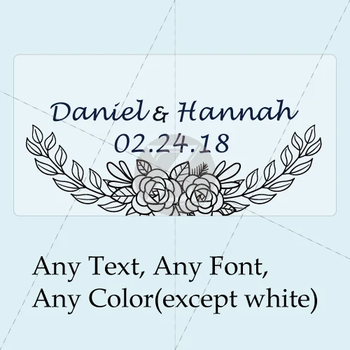 100 Pieces, Wedding Bubble Labels Personalized, Custom, Bubble Wand Wedding Transparent Clear Stickers(no tube - Цвет: 03