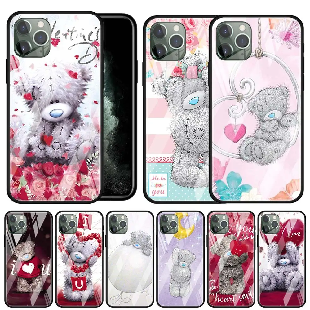 Чехол Tatty Teddy Me To You Bear из закаленного стекла чехол для iPhone 11 12 Pro MAX Mini 7 8 X XR XS 6 6S Plus SE