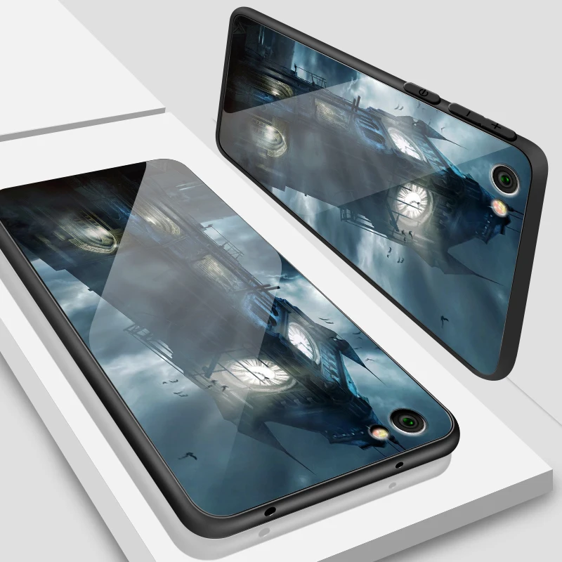 W318 Модный чехол из закаленного стекла для Xiaomi 5X6X8 9 SE A1 A2 Lite для Redmi Note 6 7 4X 5A Pro Prime роскошный защитный чехол - Цвет: W318