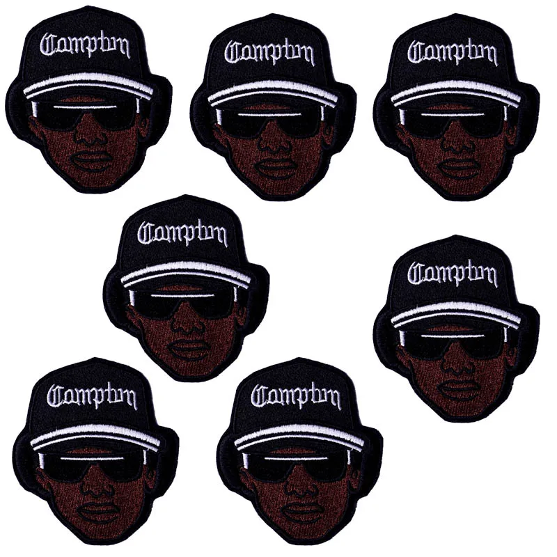 10 шт./компл. хиппи черные нашивки имя на одежду аппликации полосы Дешевые