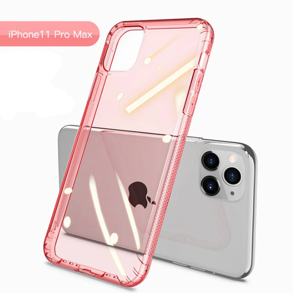 Новый цветной ударопрочный Прозрачный чехол для iphone 11 Pro X XS XR Max 6 6S 7 8 Plus мобильный