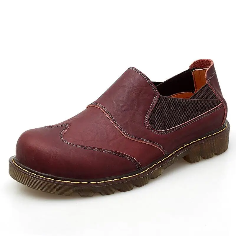 Новинка удобная мужская повседневная обувь лоферы Качественная из натуральной