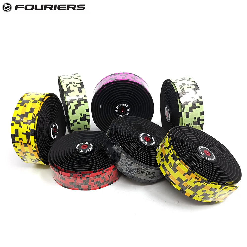 2020 новые Fouriers двухцветные ленты для руля шоссейного велосипеда с фиксированной