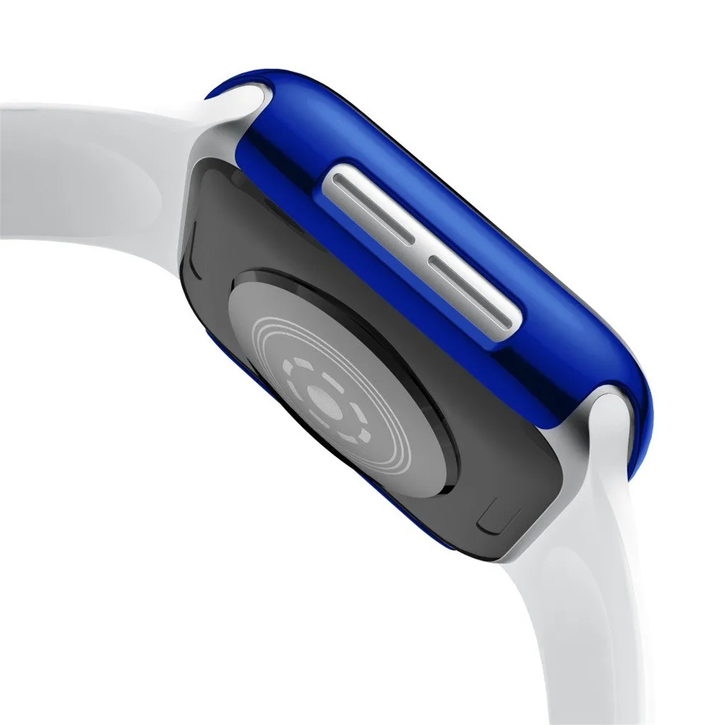 Ультратонкое покрытие чехлы Защитный бампер, чехол КРЫШКА ДЛЯ IWatch 5 40 мм 44 мм Смарт часы защитные аксессуары для Apple#912