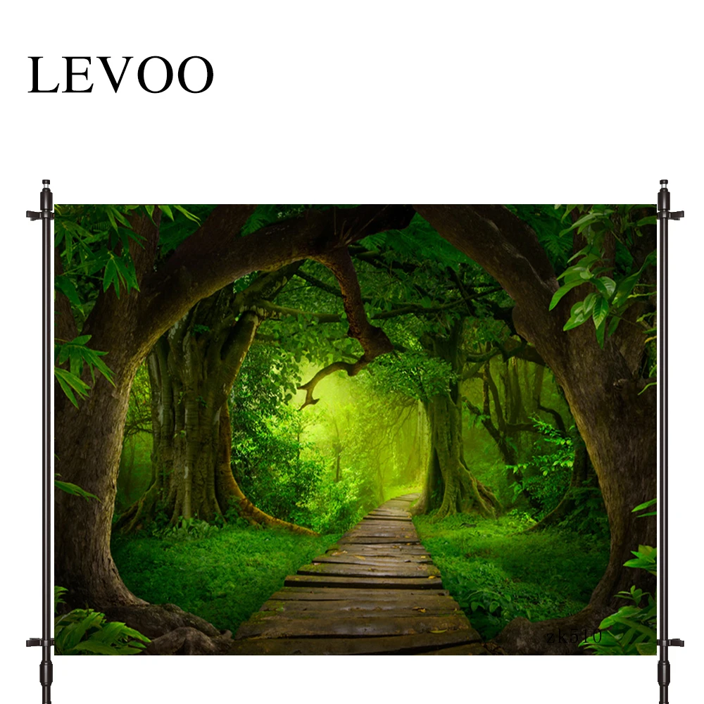 

LEVOO фотография фон Дорога лес зеленый природный трава фотосессия Декор ткань новая съемка фотография фон