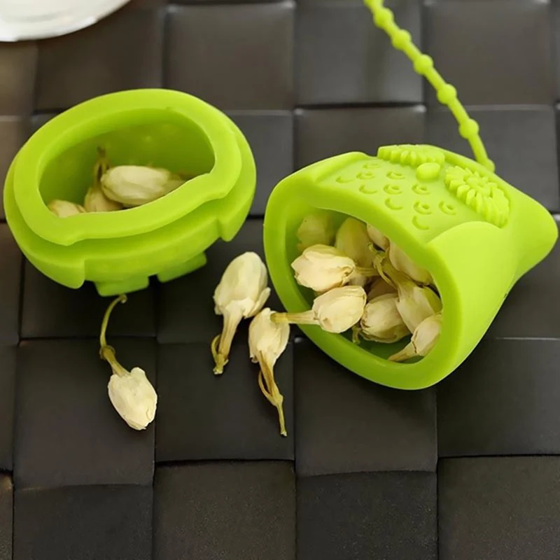 Чай заварки в форме милой совы Еда Класс силиконовый фильтр для любителей