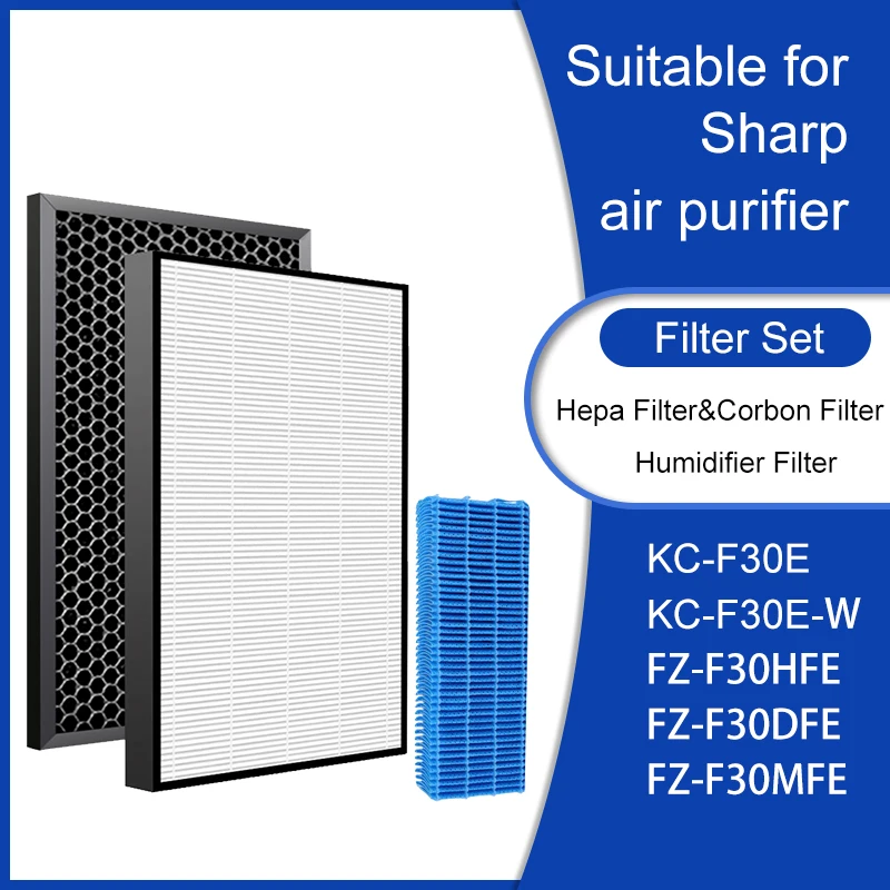 Запасной фильтр для освежителя воздуха FZ-F30HFE H13 HEPA Filter & FZ-F30DFE Carbon Filter и FZ-F30MFE Filter для освежителя воздуха